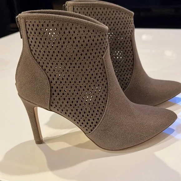 Call It Spring Perforated Pointed Toe ankle Booties - Picture 3 of 11